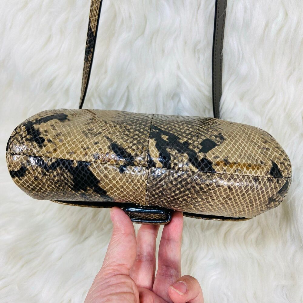 Coach Soho python embossed leather mini crossbody… - image 6